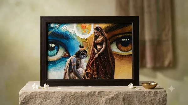 Wooden_Traditional_Couple_Artwork_Photo_Frame