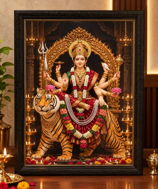 Black_Framed_Navdurga_Religious_Wall_Art