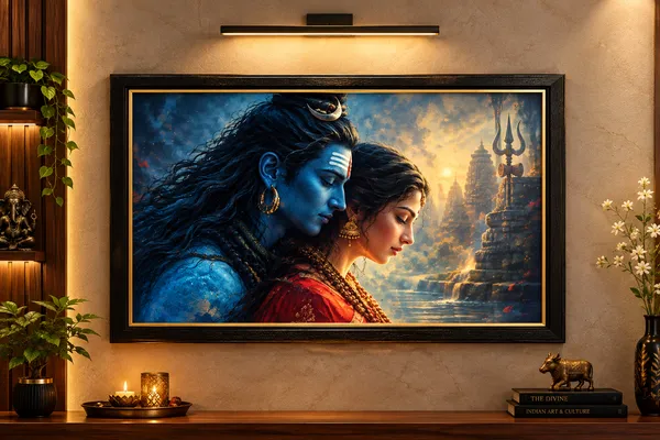 Black_Framed_Devotional_Shiva_Parvati_Wall_Art