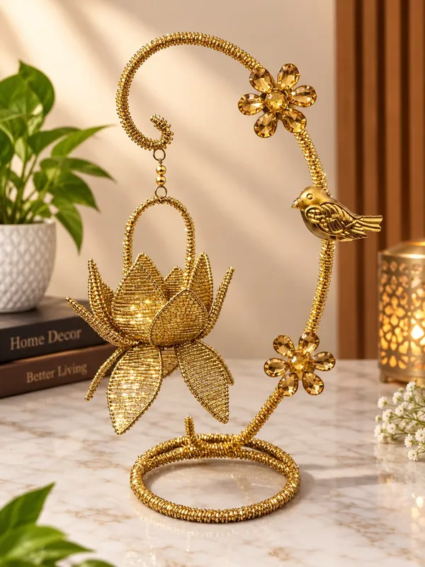 Metal_Traditional_Floral_Lotus_Diya_Stand