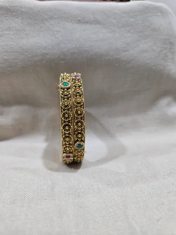 Gold_Tone_Embellished_Bangles_for_Women