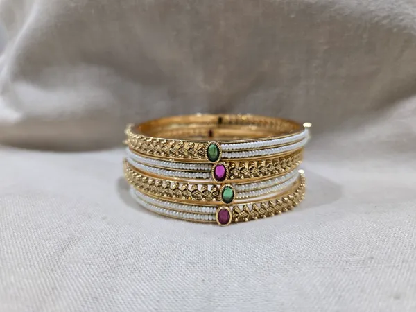 Gold_Tone_Embellished_Bangle_Set_for_Women