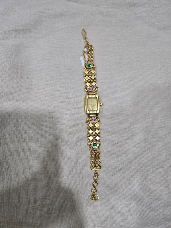 Gold_Tone_Embellished_Analog_Bracelet_Watch_for_Women