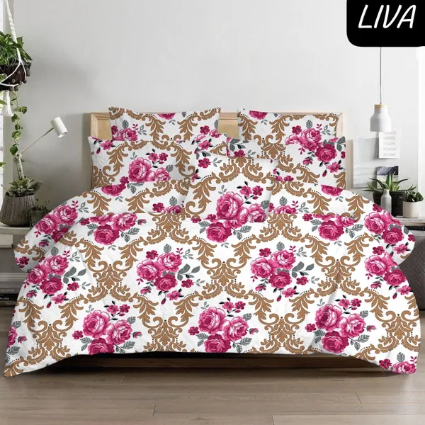 Floral_Print_Double_Bedsheet_Set