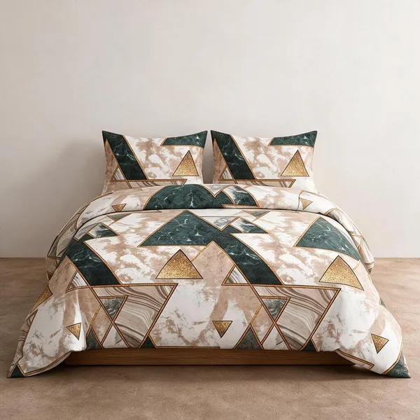 Cotton_Polyester_Blend_Contemporary_Geometric_Marble_Print_Flat_Double_Bedsheet