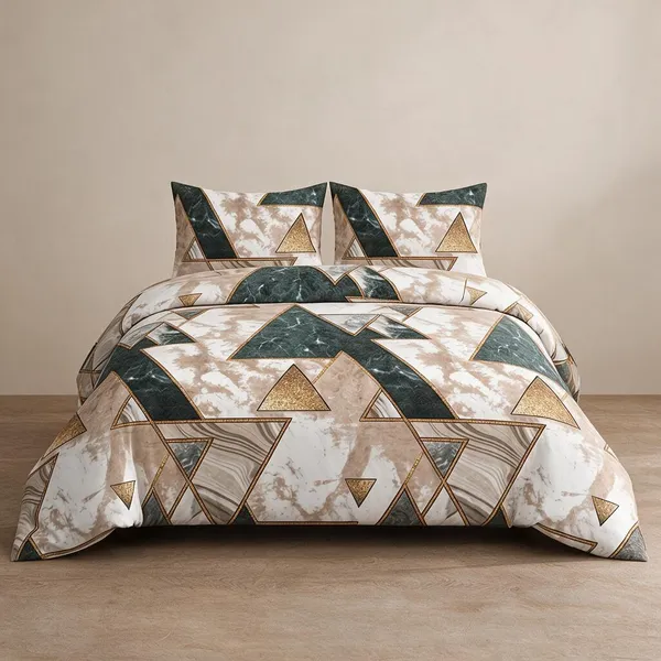 Cotton_Polyester_Blend_Contemporary_Geometric_Marble_Print_Flat_Double_Bedsheet