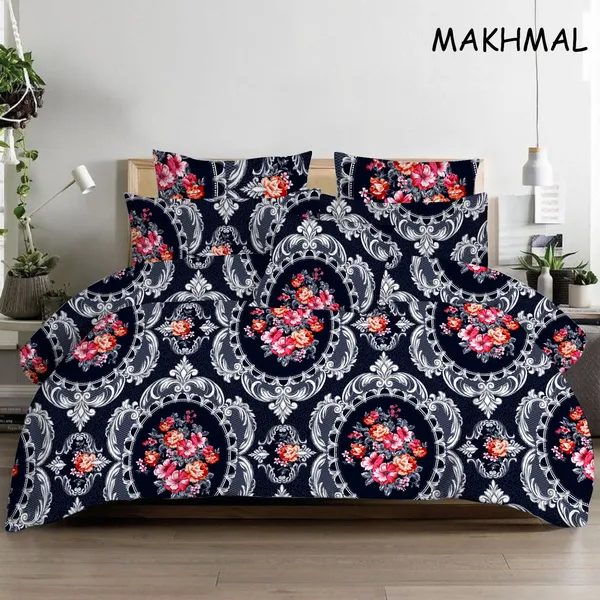 Floral_Print_Double_Bed_Bedsheet_Set