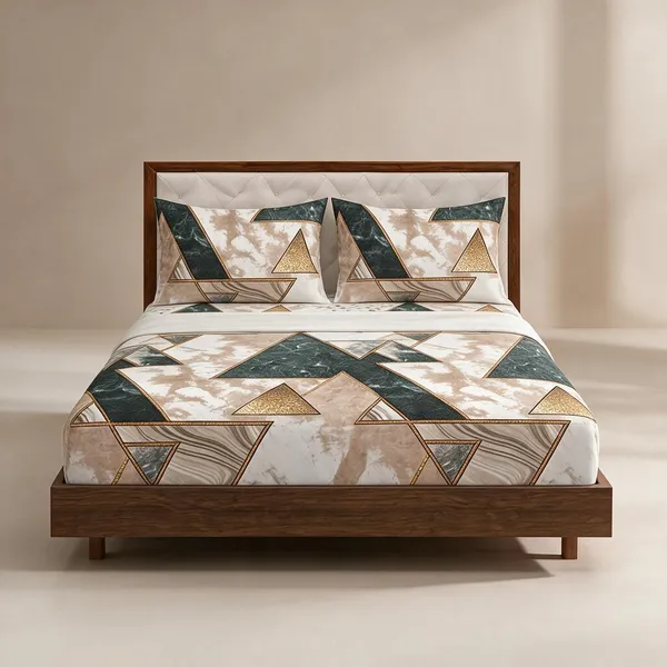 Cotton_Polyester_Blend_Multicolour_Modern_Geometric_Print_Fitted_Bedsheet