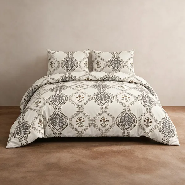Cotton_Polyester_Blend_Elegant_Paisley_Print_Flat_Double_Bedsheet