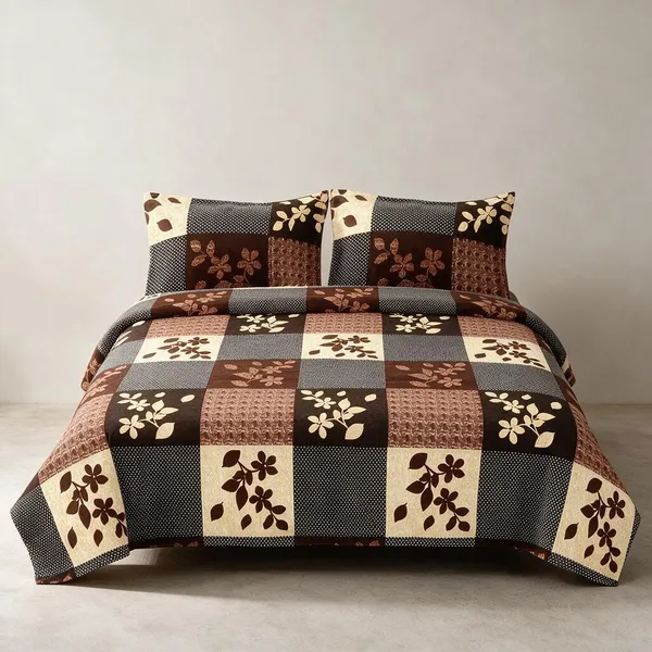 Cotton_Polyester_Blend_Patchwork_Floral_Geometric_Print_King_Bedsheet