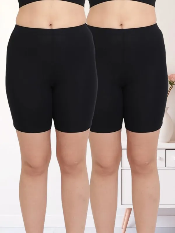 High_Waist_4-Way_Stretch_Shorts,_Pack_of_2