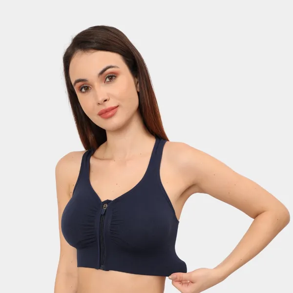 Padded_Wirefree_Front_Zip_Closure_Sports_Bra_Medium_Impact_Yoga_Bras_Racerback_Workout_Gym_Bra