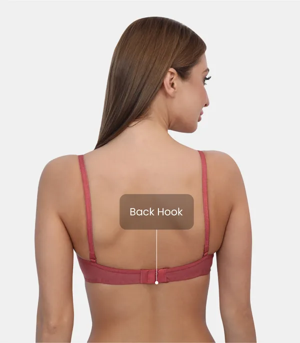 Pc_Interlock_Fabric_Full_Coverage_Padded_Non-Wired_Adjustable_&_Removable_Straps_Tshirt_Bra,_B_Cup
