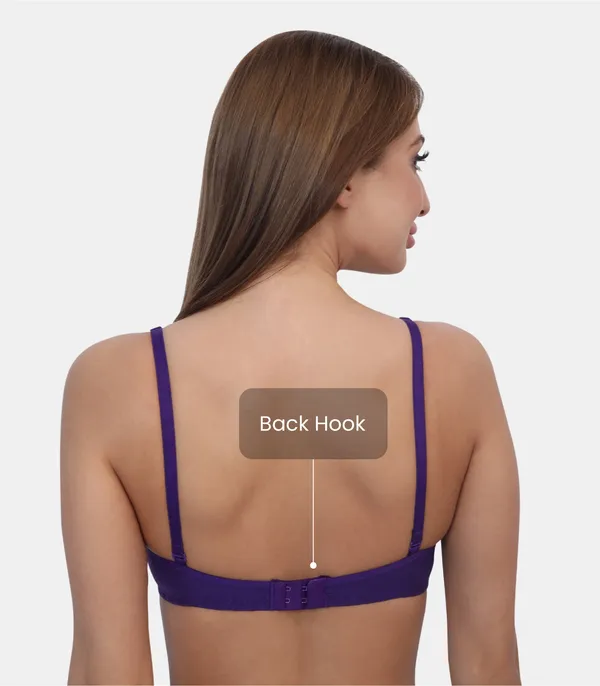 PC_Interlock_Fabric_Full_Coverage_Padded_Non-Wired_Adjustable_&_Removable_Straps_Tshirt_Bra,_B_Cup