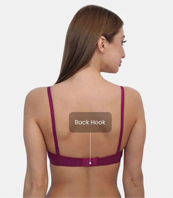 PC_Interlock_Fabric_Full_Coverage_Padded_Non-Wired_Adjustable_&_Removable_Straps_Tshirt_Bra,_B_Cup