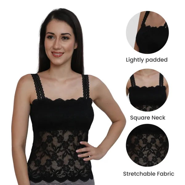 Blend_Regular_Fit_/Girl's_Lightly_Padded_Floral_Camisole/Bra