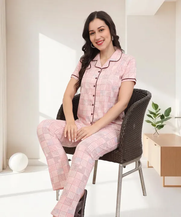Printed_Night_Suit_Set_of_Shirt_&_Pyjama_|_Collar_Neck,_Half_Sleeve_&_Relaxed_Fit_Pyjama_Set