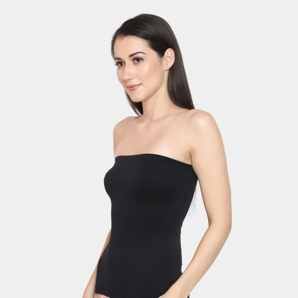 Casual_Style_Long_Bandeau_Tube_Relaxed_Fit_Top_Inner_Camisole_Non_Padded_Wire_Free_Seamless
