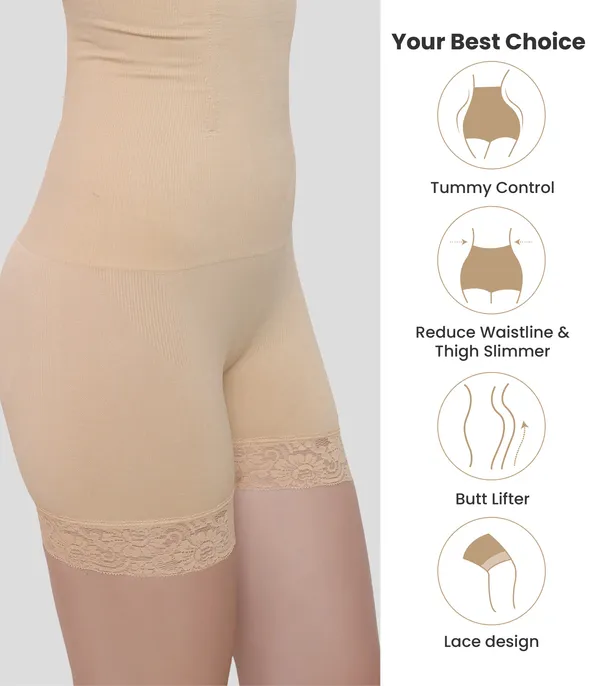 No_Rolling_Down_High_Waist_Tummy_Control/Tummy_Tucker/Butt_Lifter/Body_Shaper_Shapewear