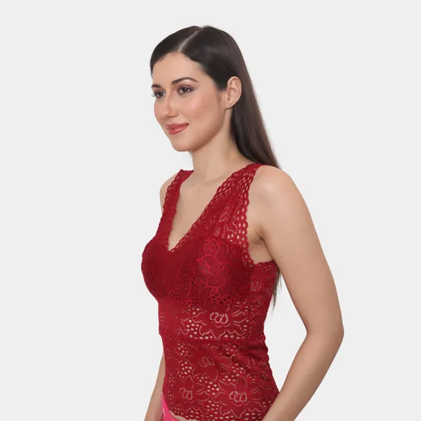 Solid_Floral_Camisole_Lightly_Padded_Seamless_Breathable_Stretchable_Bralette_Bras