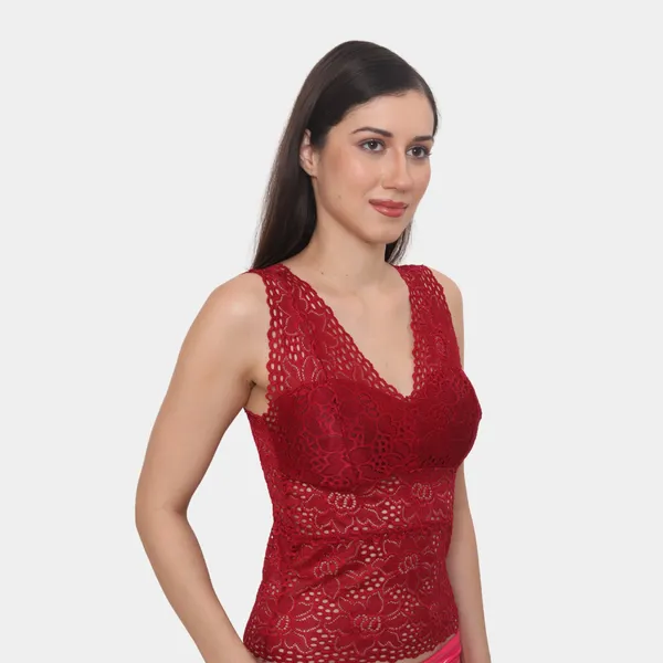 Solid_Floral_Camisole_Lightly_Padded_Seamless_Breathable_Stretchable_Bralette_Bras