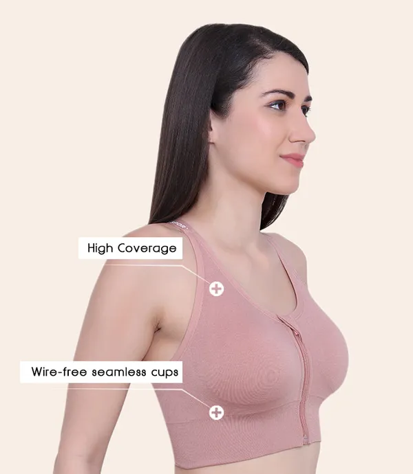 Womens_Zipper_Front_Sports_Bra_Padded_Wire_Free_Full_Coverage_Yoga_Running_Gym_Wear_with_Criss