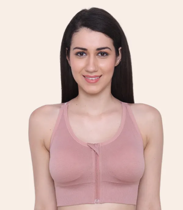 Womens_Zipper_Front_Sports_Bra_Padded_Wire_Free_Full_Coverage_Yoga_Running_Gym_Wear_with_Criss