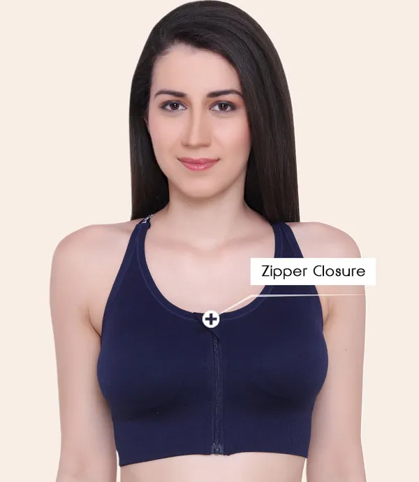 Womens_Zipper_Front_Sports_Bra_Padded_Wire_Free_Full_Coverage_Yoga_Running_Gym_Wear_with_Criss