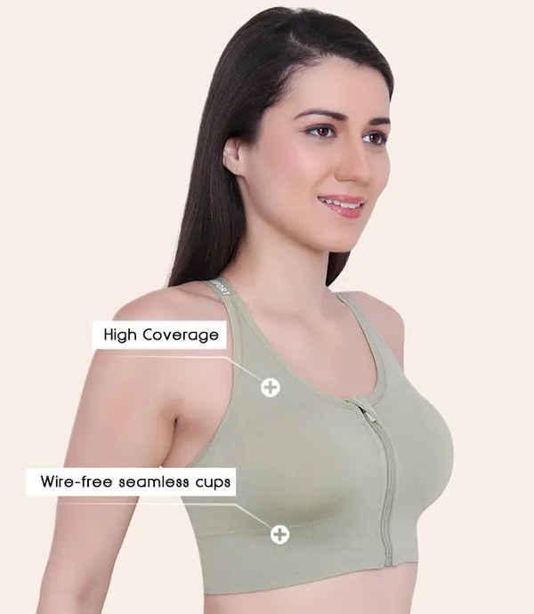 Womens_Zipper_Front_Sports_Bra_Padded_Wire_Free_Full_Coverage_Yoga_Running_Gym_Wear_with_Criss