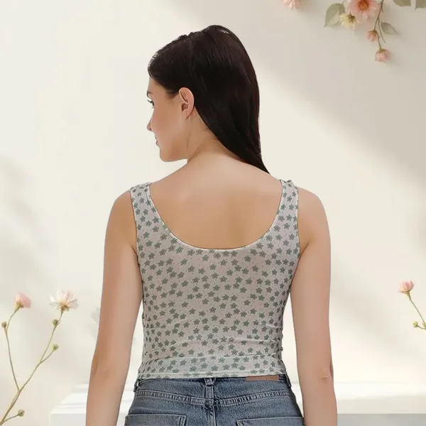 Floral_Crop_Top_|_Blend_Sleeveless_V-Neck_Top_|_Stylish_Summer_Wear_|_Printed_Western_Top