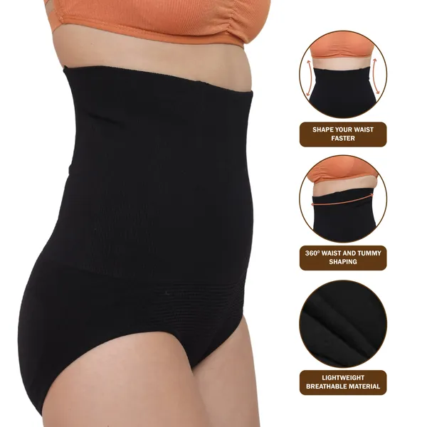 High-Waist_Tummy_Control_Shapewear_|_Slimming_Panty_&_Butt_Lifter_|_Seamless_Body_Shaper_Panty