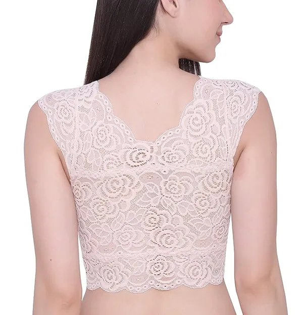 Lightly_Padded_Full_Coverage_Everyday_Bra_|_Soft_Floral_Bralette_Bandeau_Bra_Crop_Tube_Top
