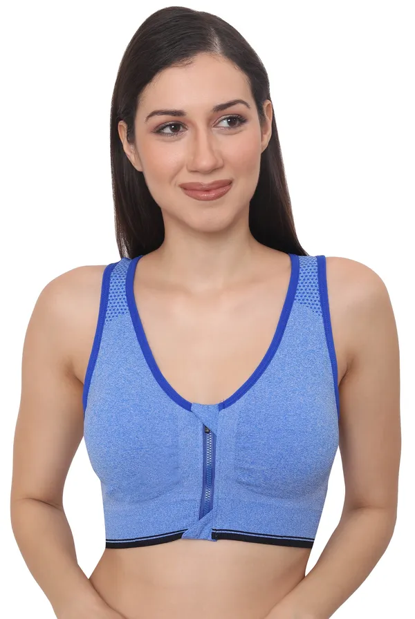 Padded_Wirefree_Front_Zip_Closure_Sports_Bra_Medium_Impact_Yoga_Bras_Racerback_Workout_Gym_Bra