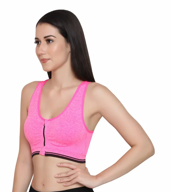 Padded_Wirefree_Front_Zip_Closure_Sports_Bra_Medium_Impact_Yoga_Bras_Racerback_Workout_Gym_Bra