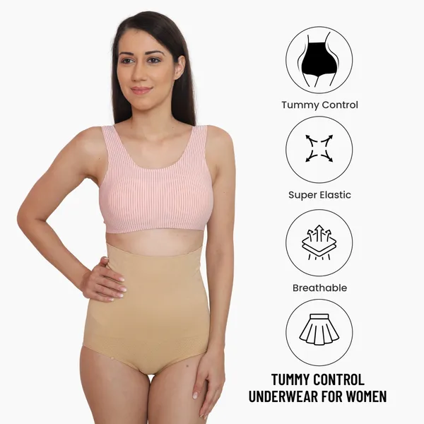 High-Waist_Tummy_Control_Shapewear_|_Slimming_Panty_&_Butt_Lifter_|_Seamless_Body_Shaper_Panty