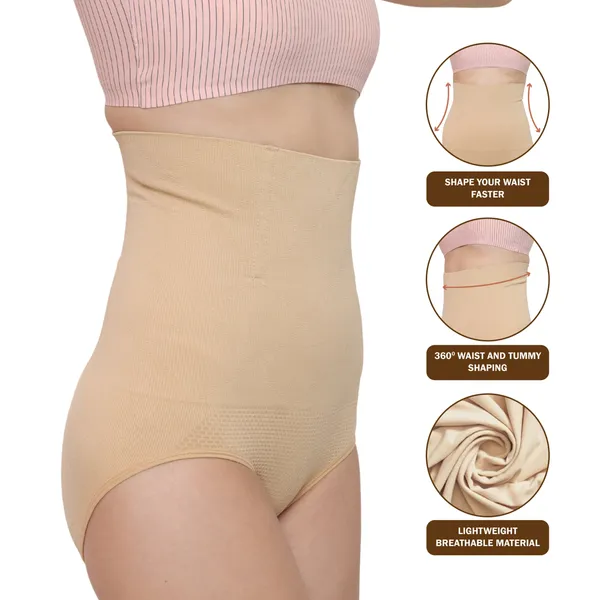 High-Waist_Tummy_Control_Shapewear_|_Slimming_Panty_&_Butt_Lifter_|_Seamless_Body_Shaper_Panty