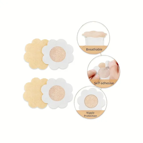 5_Pair_Ultra_Thin_Disposable_Nipple_Pasties_Cover/Bra_Pad_Patches/Self_Adhesive_Sticker_Peel