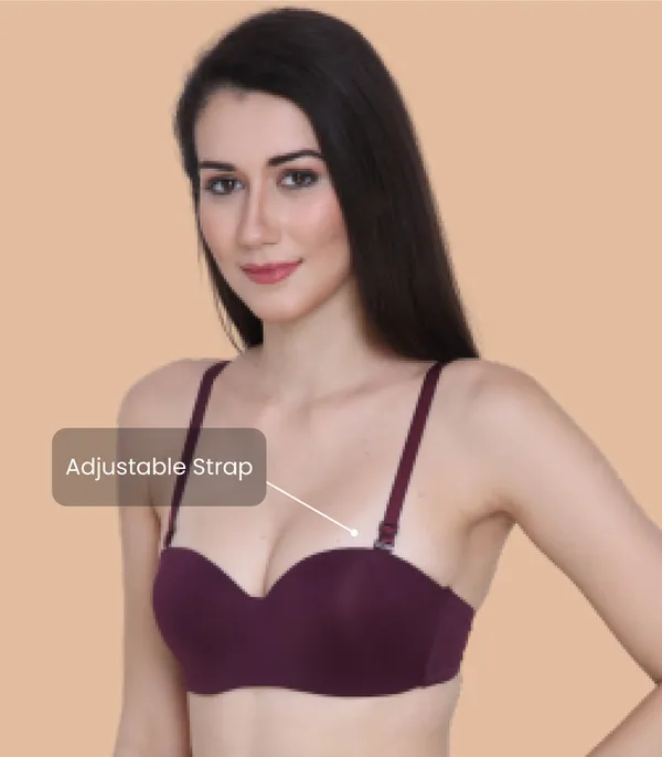 Demi_Cup_Bra_|,_Padded,_Underwired_Bra_|_Adjustable_Detachable_Straps,_Low_Coverage_Demi_Bra_(in