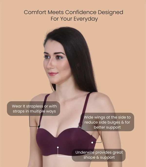 Demi_Cup_Bra_|,_Padded,_Underwired_Bra_|_Adjustable_Detachable_Straps,_Low_Coverage_Demi_Bra_(in