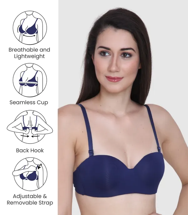 Demi_Cup_Bra_|,_Padded,_Underwired_Bra_|_Adjustable_Detachable_Straps,_Low_Coverage_Demi_Bra_(in