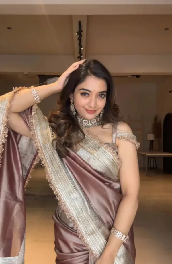 Light_Purple_Mashru_Silk_Saree_With_Blouse_Piece_For_Women