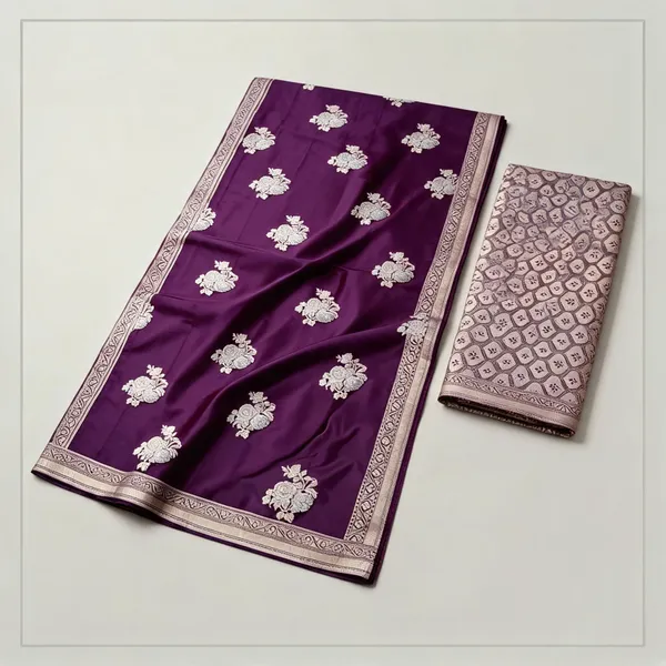 Purple_Mashru_Silk_Saree_With_Blouse_Piece_For_Women