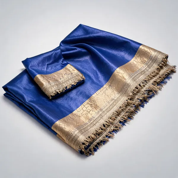 Royal_Blue_Mashru_Silk_Saree_With_Blouse_Piece_For_Women