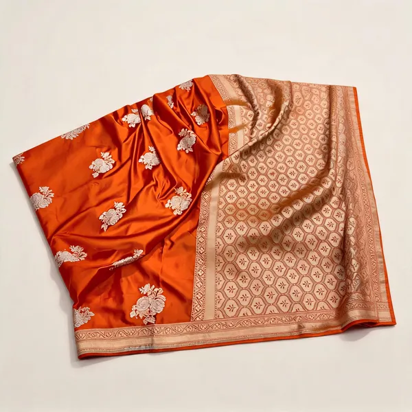 Orange_Mashru_Silk_Saree_With_Blouse_Piece_For_Women
