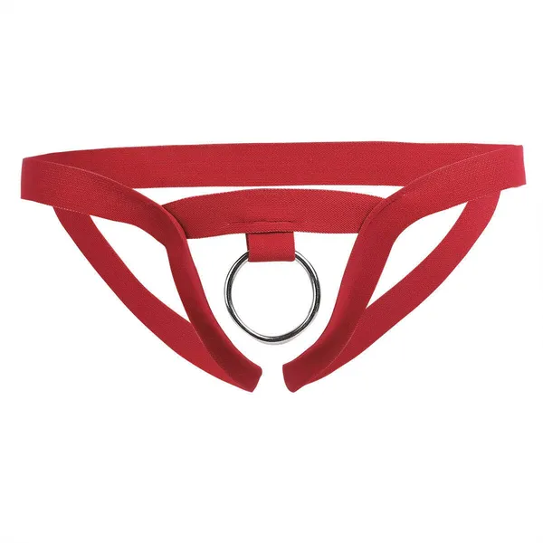 Black_And_Red_Dog_Harness_With_Metal_Ring
