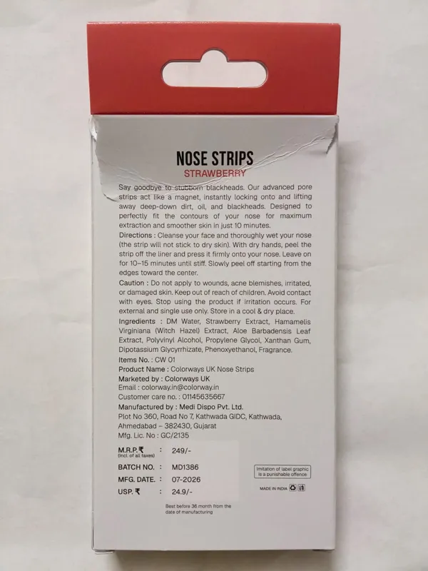 Colorways_UK_Strawberry_Cleansing_Nose_Strips
