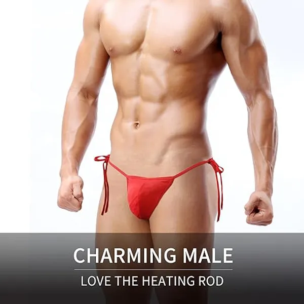 Red_Elastic_Side-Tie_Thong_Underwear_for_Men