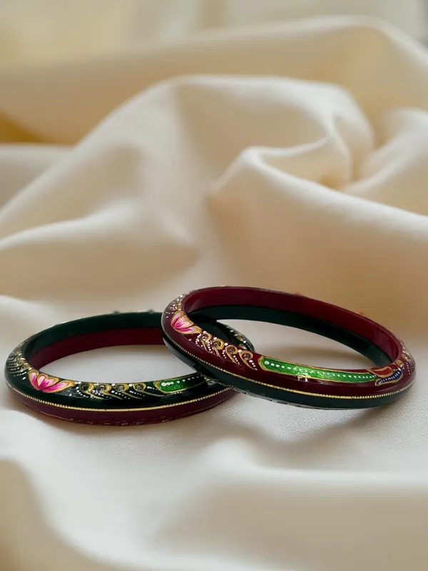 Maroon_Handpainted_Traditional_Bangles_for_Women