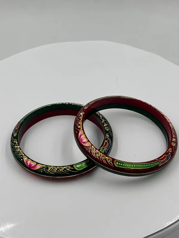 Maroon_Handpainted_Traditional_Bangles_for_Women