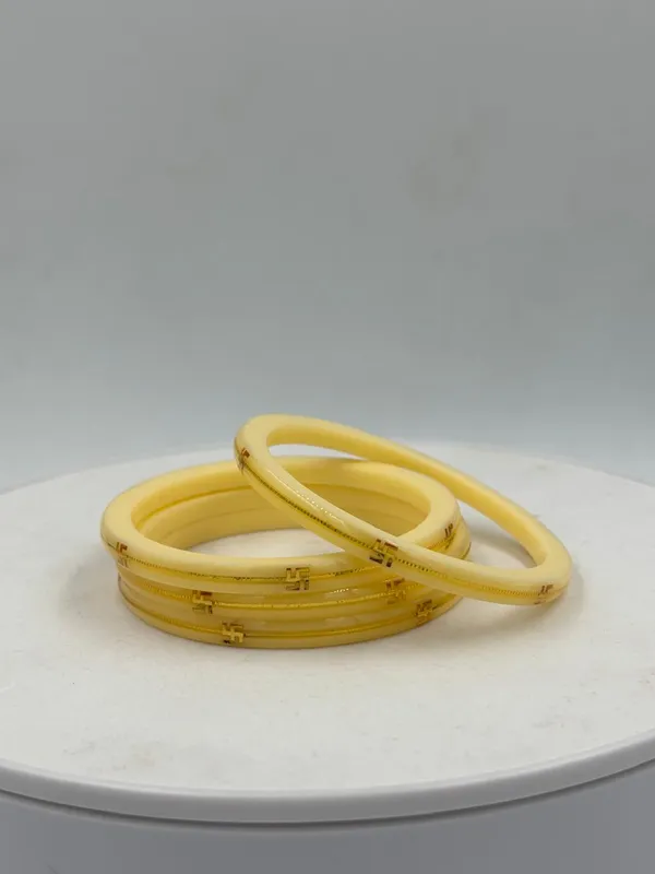 Yellow_Gold_Tone_Patterned_Bangles_for_Women